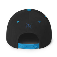 Load image into Gallery viewer, Snapback Cap with teal blue vi flag