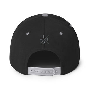Black and Gray Snapback Cap w/VI Flag Logo