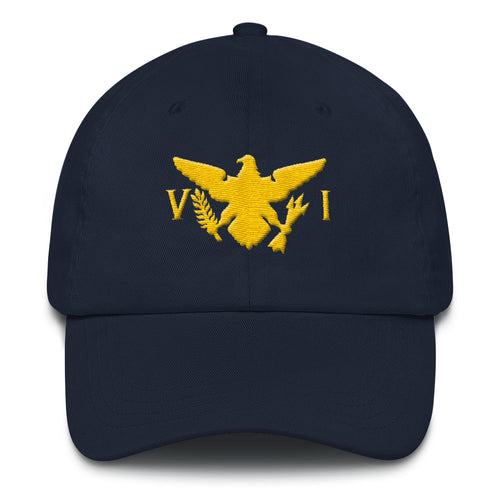 Baseball Cap With Flag Design