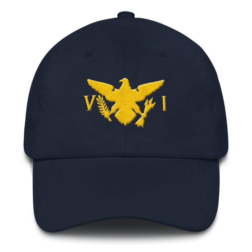 Baseball Cap With Flag Design