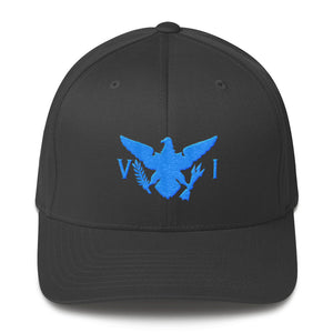 Structured Twill Cap with baby blue Embroidery